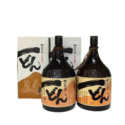 一本あたりの容量1800ml〜一どん 本格焼酎 1.8L X 2本 - 焼酎