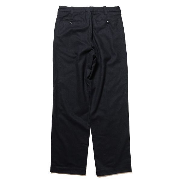 00's ギャップ GAP ノータック ウールフランネル パンツ 濃紺 (32/32