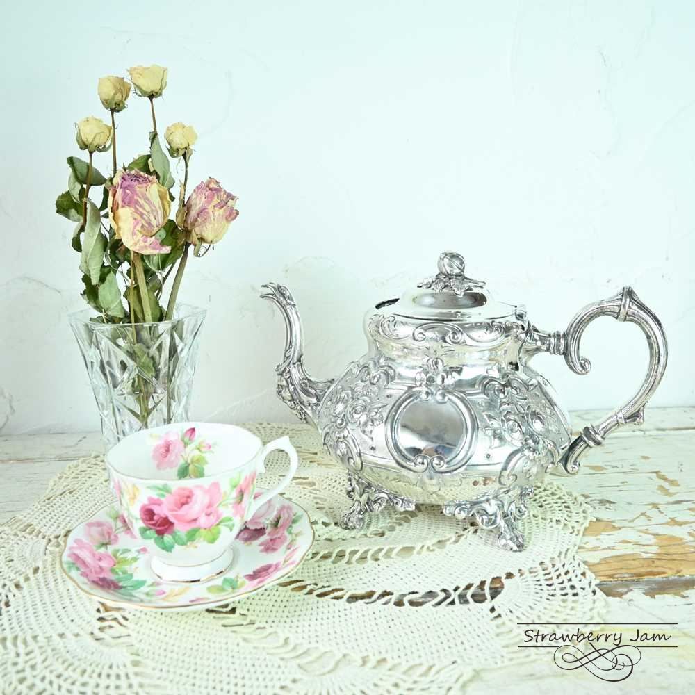 L3705-548 英国アンティーク シルバープレート シルバー ポット ティー
