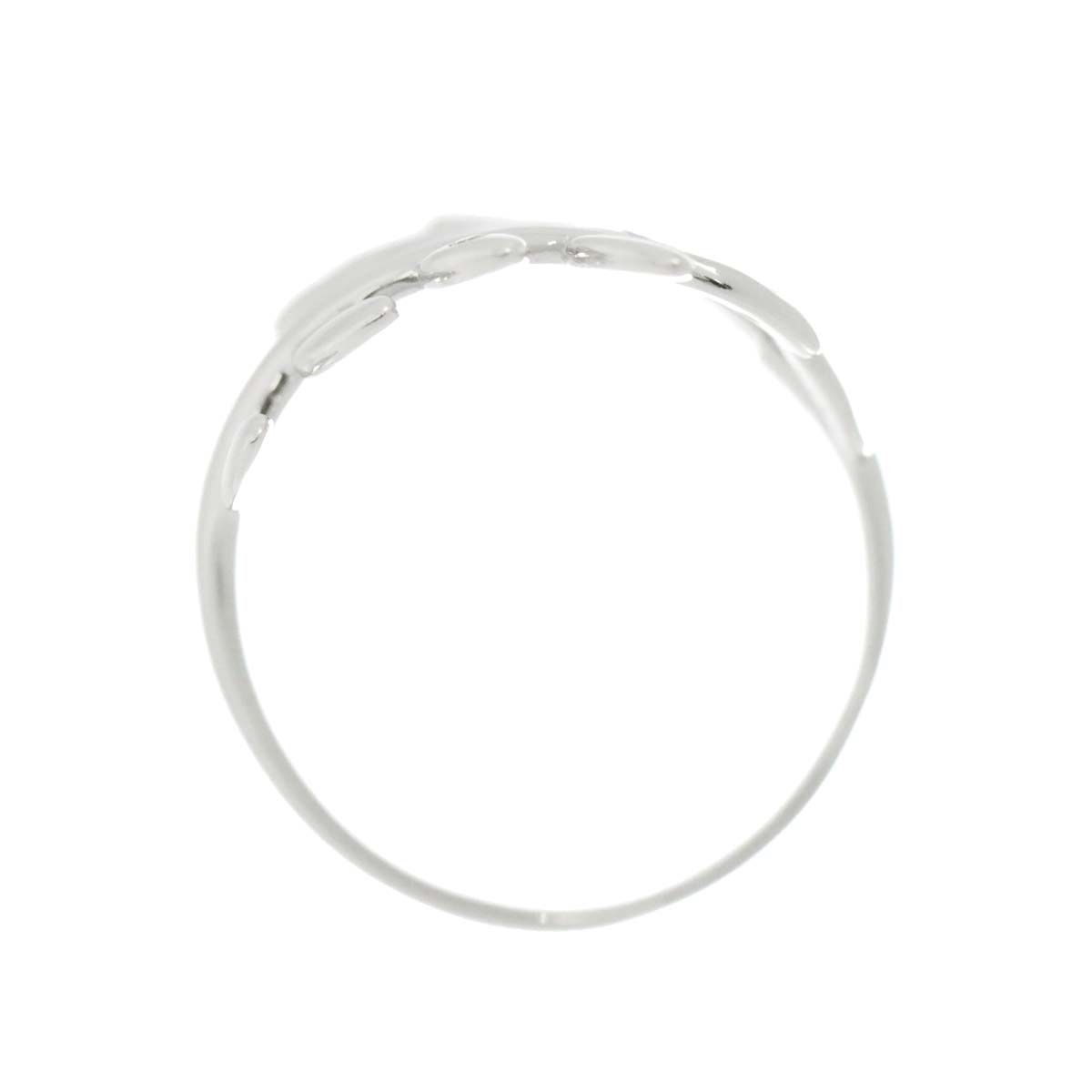 リング 14号 ダイヤ 0.06ct K18 WG ホワイトゴールド 750 指輪 Diamond  