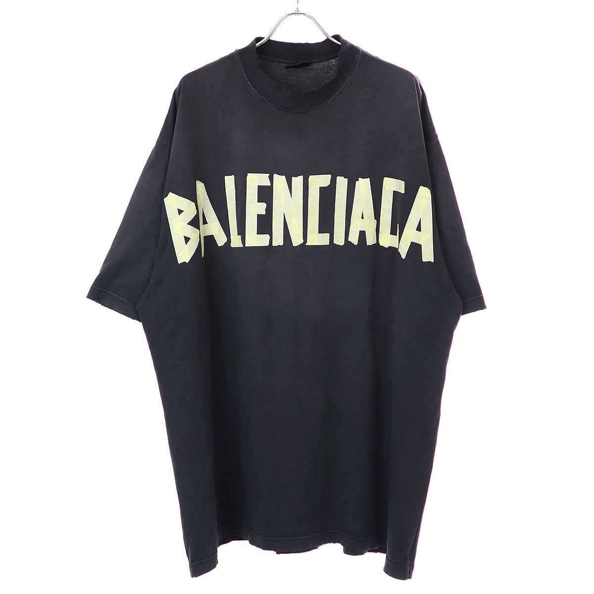BALENCIAGA バレンシアガ Tape Type Medium Fit Tee テープロゴTシャツ 