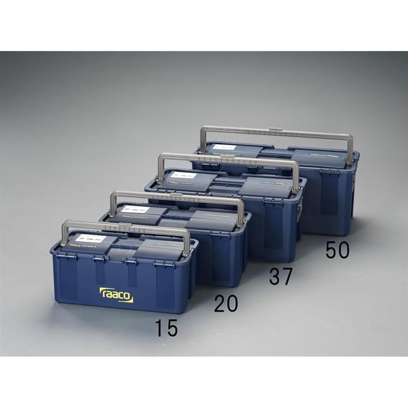 エスコ Esco 540x296x230mm 工具箱 中皿付 EA505RA-37 0