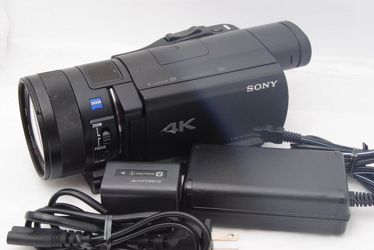 ソニー SONY FDR-AX100 4K ビデオカメラ 光学12倍 ブラック Handycam FDR-AX100 BC