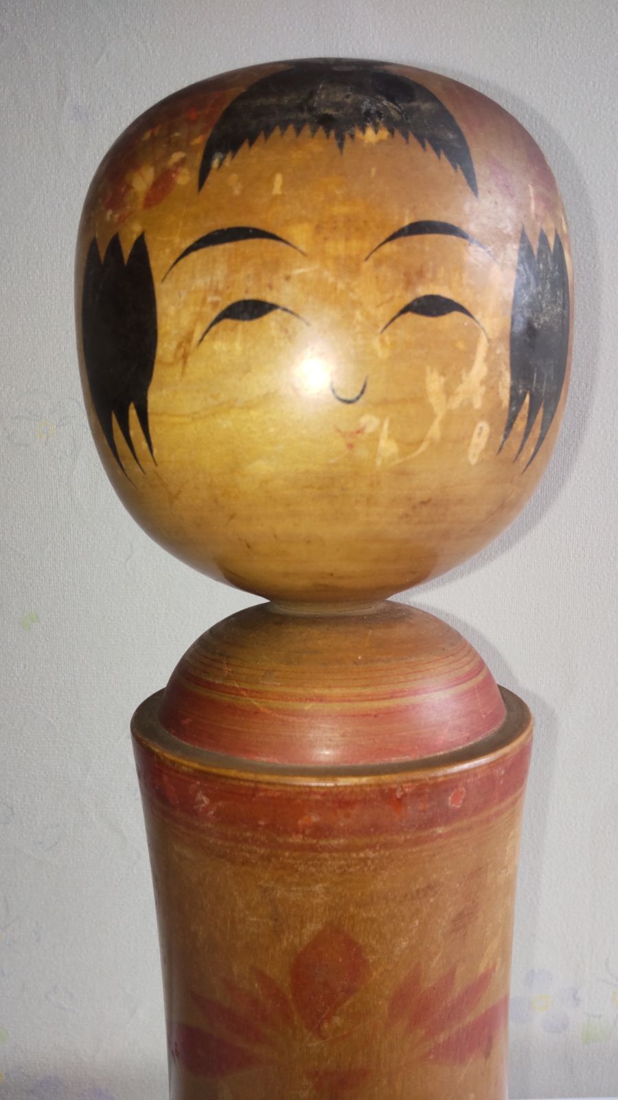 こけし　熊谷正 ヴィンテージ伝統こけし 熊谷正（1937-2024）作 鳴子 高さ36cm 509E