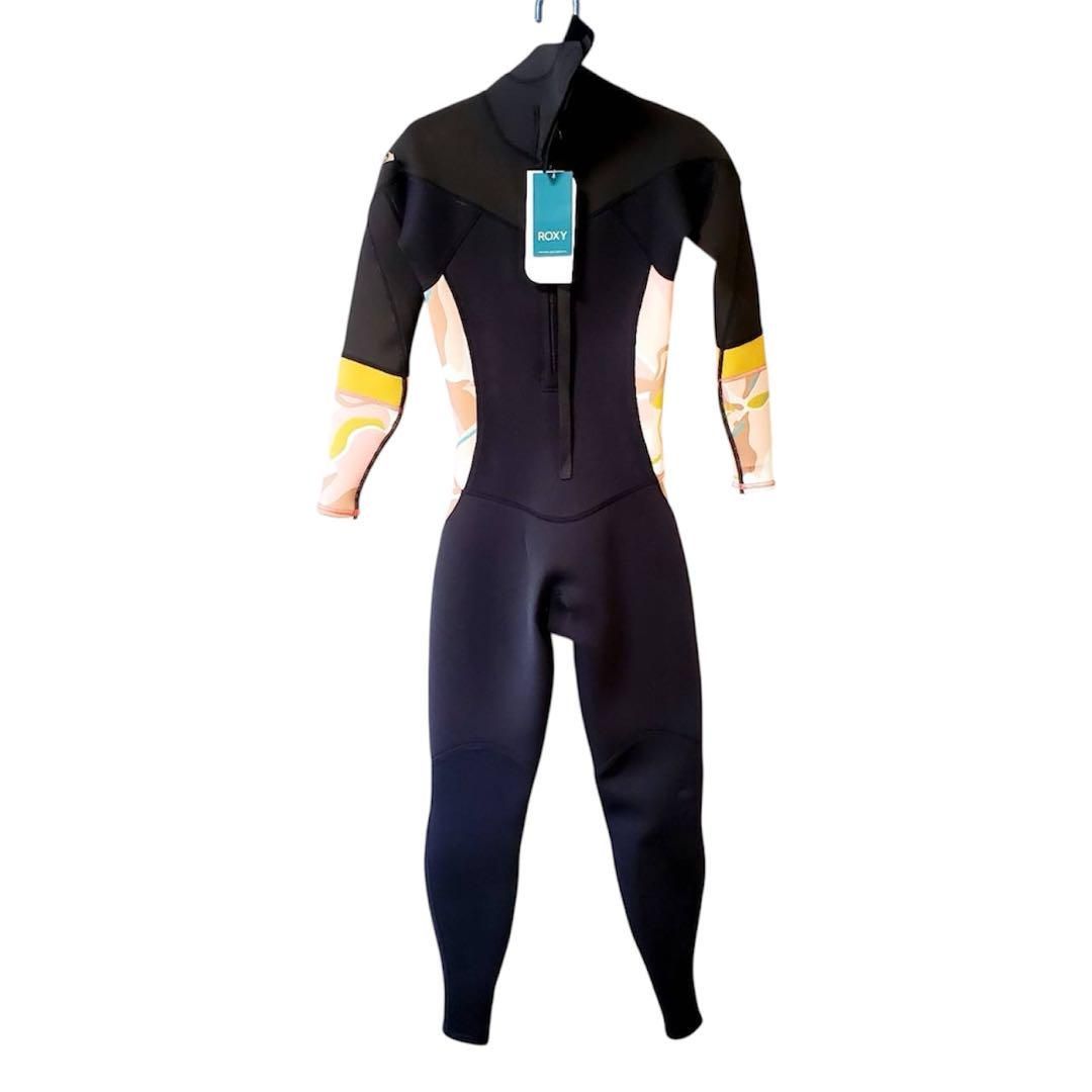  ROXY ロキシー SYNCRO BZ FULL FLATLOCK レディース フルスーツ バックジップ ウェットスーツ 春秋用 軽量 動きやすい Sサイズ ブラック フルスーツ ウェットスーツ