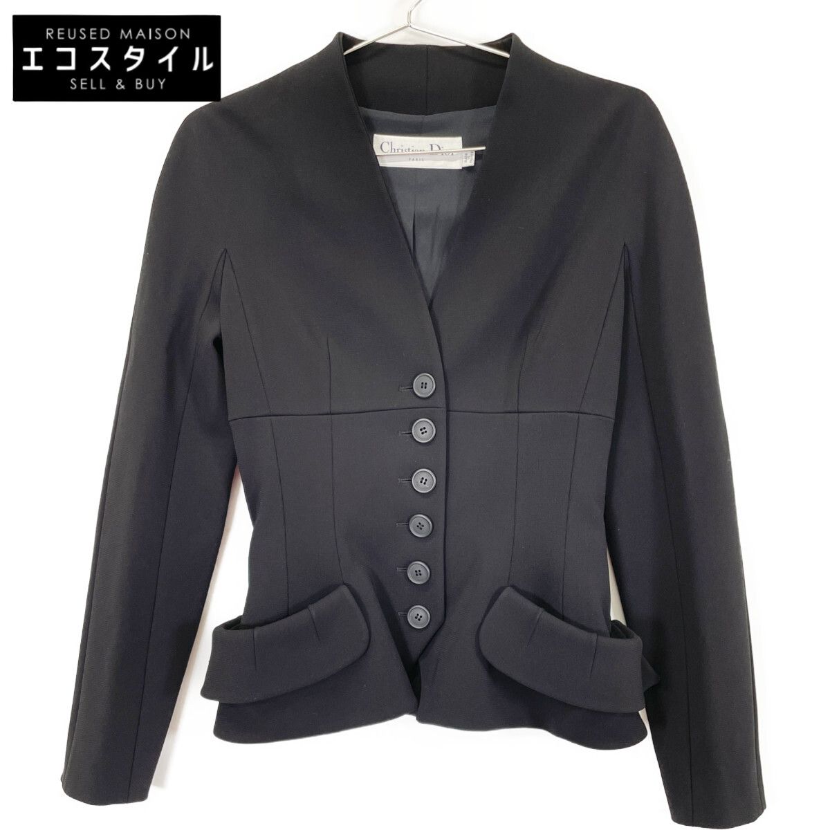 Christian Dior クリスチャンディオール ﾌﾞﾗｯｸ 9E21231A1412 ｼﾞｬｹｯﾄ 36