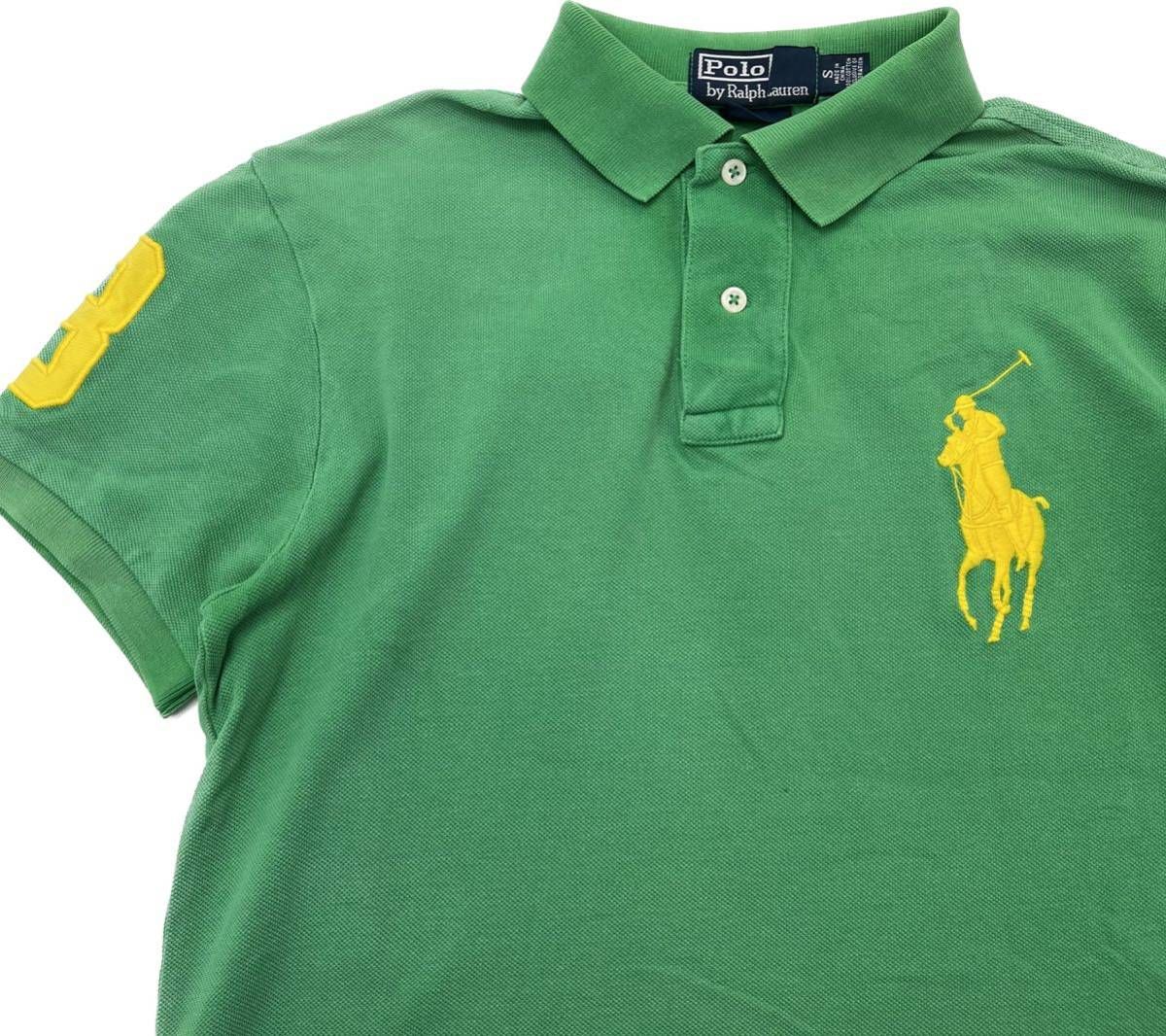 POLO RALPH LAUREN  ビッグポニー 緑 グリーン ポロシャツ 半袖 S 春夏 アメカジ ストリート 大人カジュアル ポロラルフローレンS2494