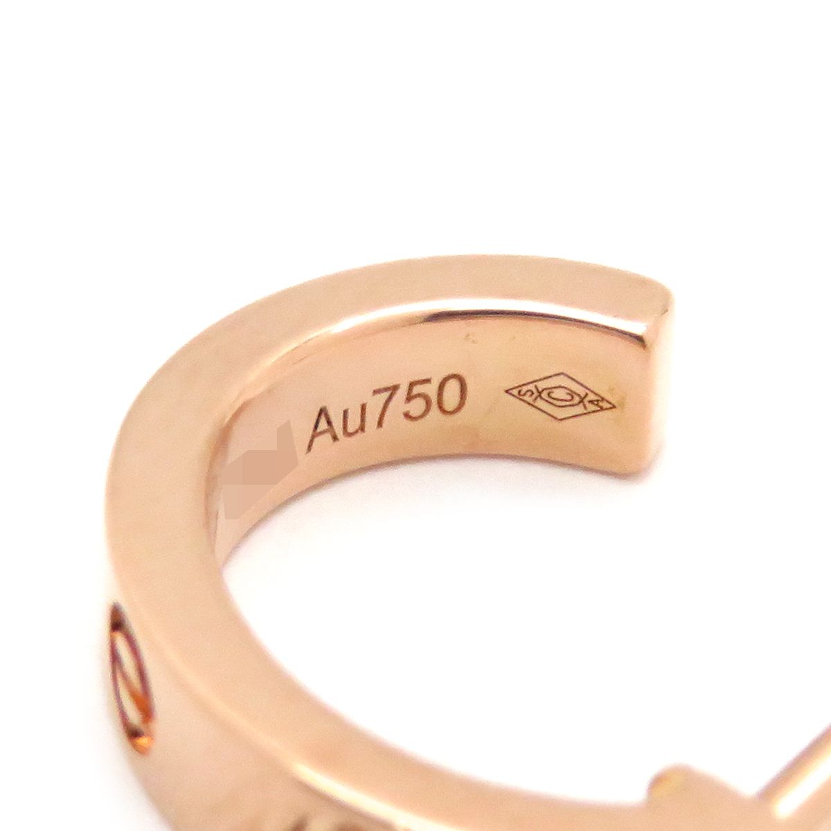 ひ*★様 Cartier Au750 フープ　ピアス ミニラブ　片耳 カルティエ Cartier ピアス ラブ LOVE フープピアス SM ミニラブ