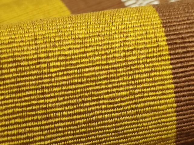 平和屋着物■極上　男性　生紬　山吹茶色　逸品　DZAA7400kh5 平和屋着物□極上 男性 生紬 山吹茶色 逸品 DZAA7400kh5