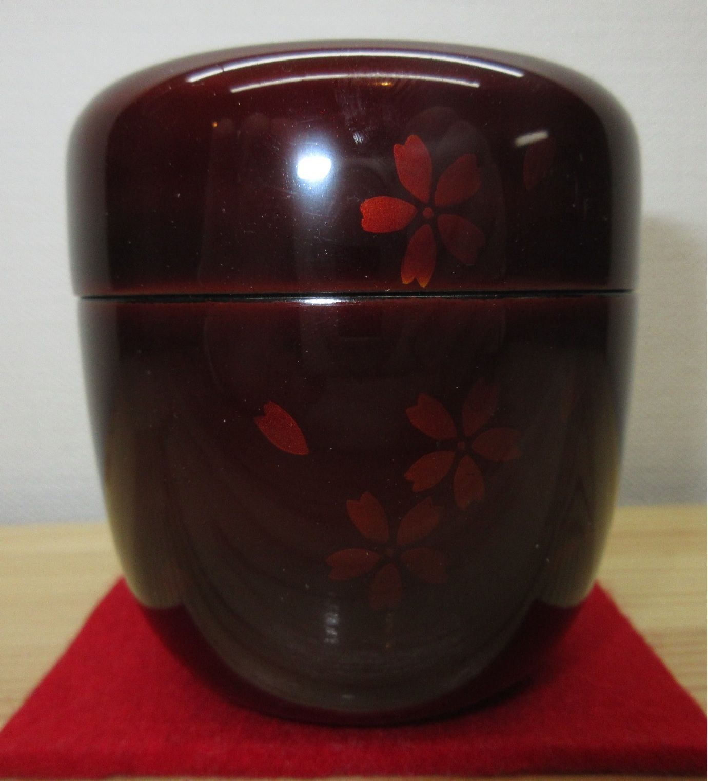 山中塗 夜桜蒔絵