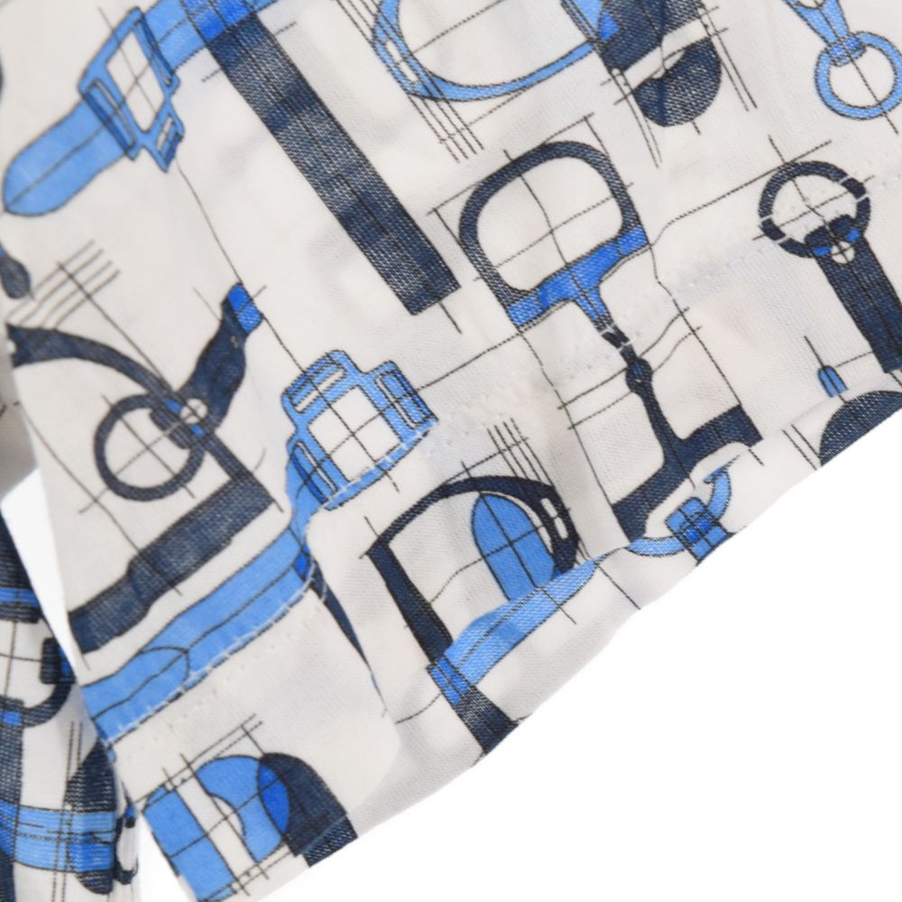 HERMES (エルメス) 20SS Labyrinthe Equestre 総柄半袖Tシャツ 