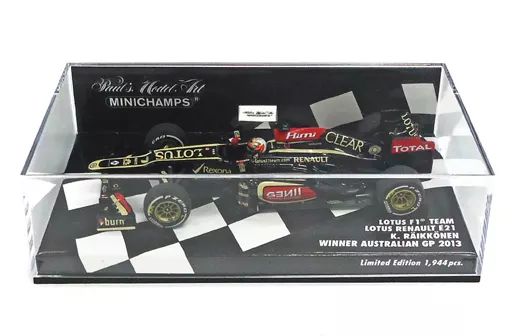 【中古】ミニカー 1/43 LOTUS F1 TEAM LOTUS RENAULT E21 WINNER AUSTRALIAN GP 2013TOTAL #7(ブラック×ゴールド×レッド) [410130107]