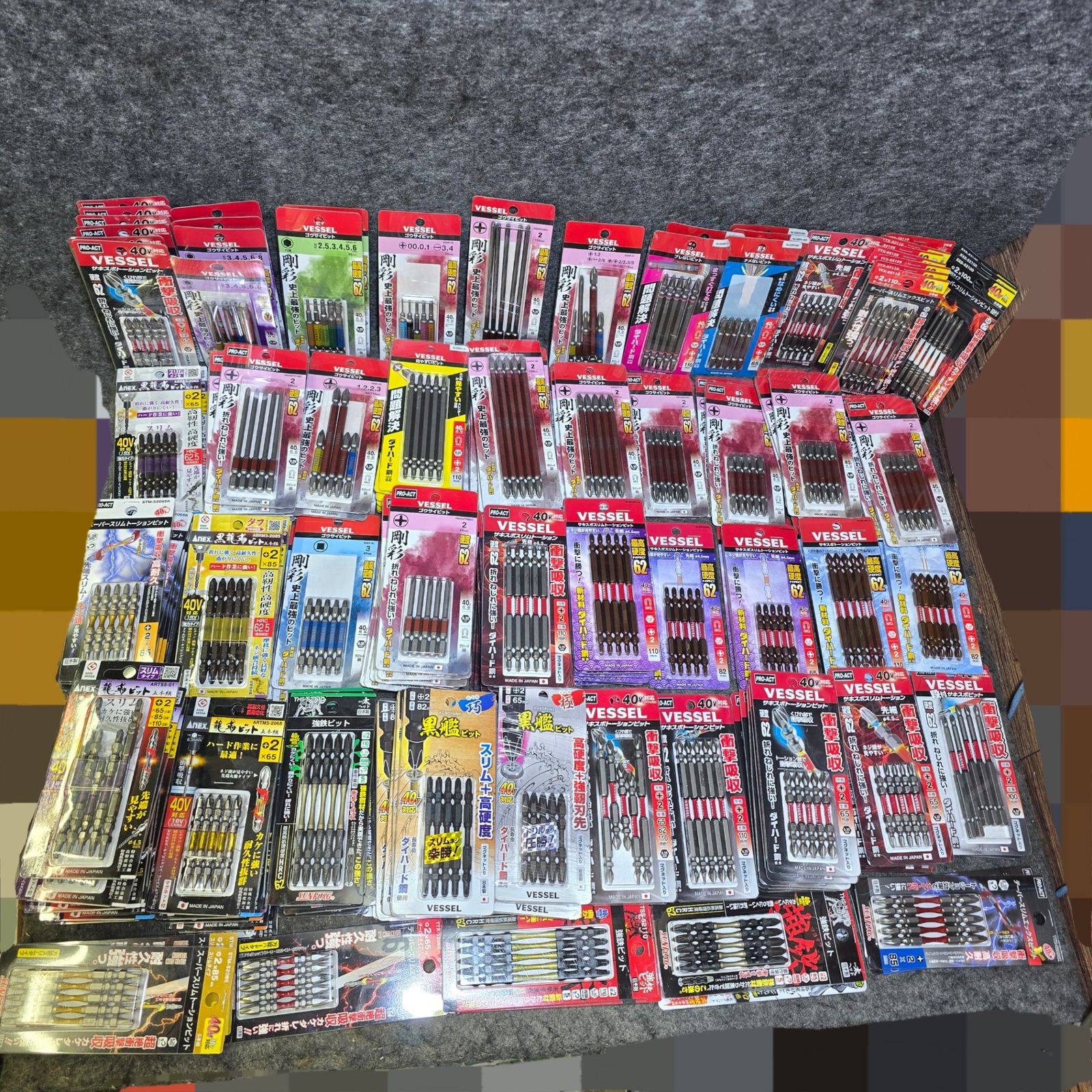 ♥ 大 まとめ売り ビット5本入り 200パックまとめ売り 六角軸6.35mm インパクトドライバー用 メーカー サイズ混合 計1000本 桶川店