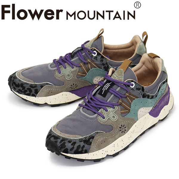 Flower MOUNTAIN(フラワーマウンテン) FM63690 YAMANO3 スニーカー D.Gray/Bottle FM044 40-約25.0cm
