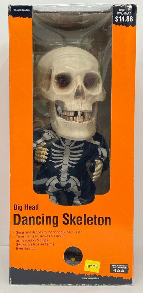 HALLOWEEN HALLOWEEN BIG HEAD DANCING SKELTON