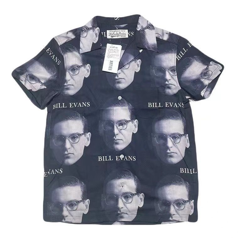 極美品 WACKO MARIA (ワコマリア) BILL EVANS / S/S HAWAIIAN ハワイアンシャツ 半袖シャツ a2950