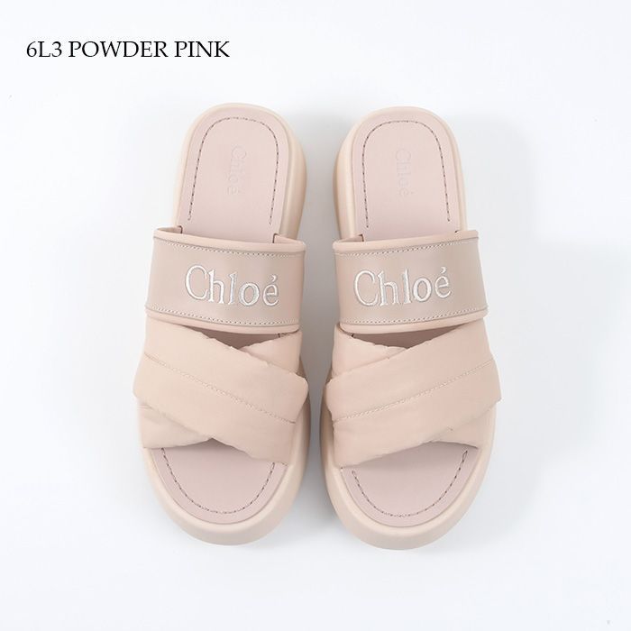 Chloe - クロエ CHLOE サンダル MILA 厚底 ミュール ロゴ