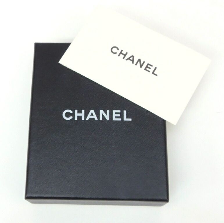 CHANEL バングル ロゴ ラインストーン 03A クリアブラック