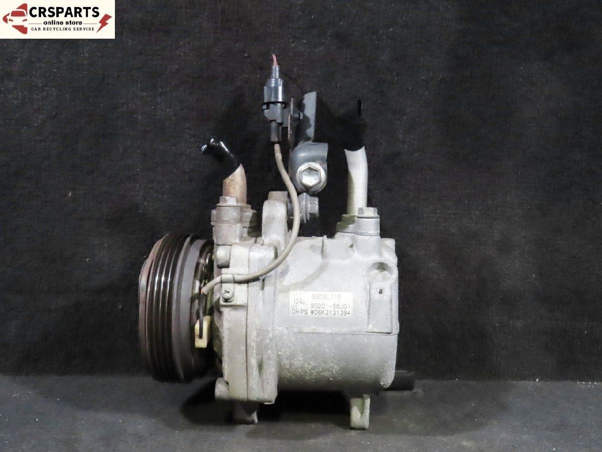 モコ MG22S 純正 約7万km エアコン AC クーラー コンプレッサー 95201-58J01 No 13497