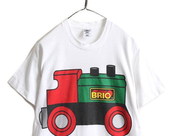 お得なクーポン配布中!】 90s USA製 BRIO イラスト プリント Tシャツ M