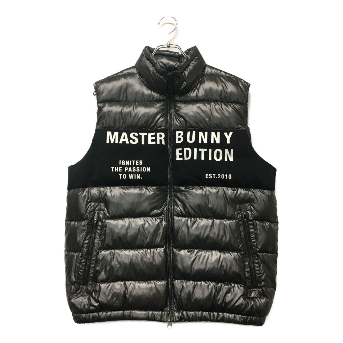 MASTER BUNNY EDITION - coco 中古 マスターバニーエディション MASTER BUNNY EDITION メンズ ベスト 5(L) グレー 中綿 ダブルジップ メタリックカラー 中古 メンズ マスターバニーエディション MASTER BUNNY EDITION ベスト