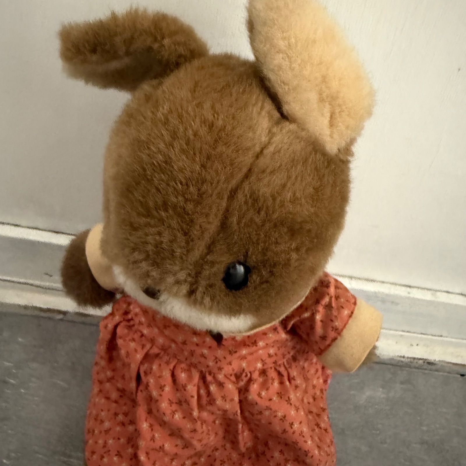 サンアロー うさぎ ぬいぐるみ レトロ タグ付き サンアロー ウサギのラッキー ぬいぐるみ M 昭和レトロ
