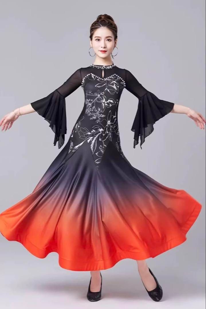 スタンダードにおすすめな練習着♪袖フリルが特徴！2色ワンピース！ スタンダードにおすすめな練習着袖フリルが特徴！2色ワンピース！