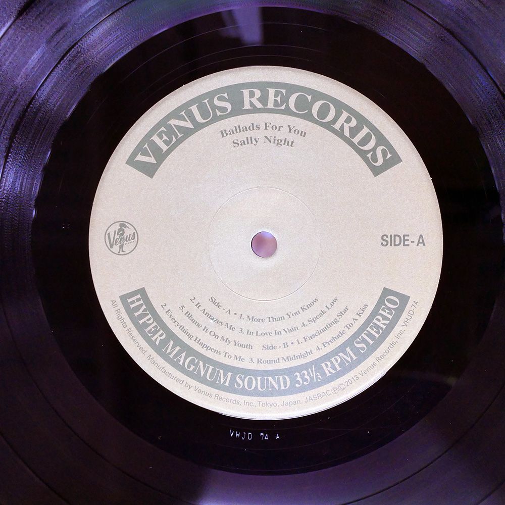 盤 SALLY NIGHT BALLADS FOR YOU VENUS VHJD 74 LP その他 レコード CD DVD ブルーレイ