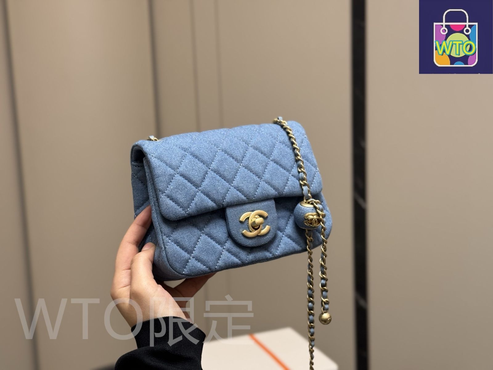 シャネル 21K フラップバッグ デニム ◇CHANEシャネル♪2024-2025☆デニムショルダーバッグ・新品同様