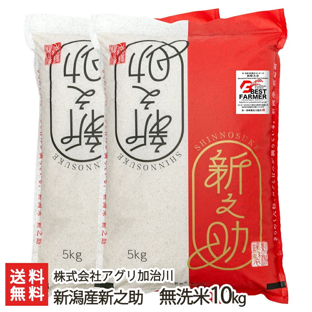 新之助 無洗米 10キロ　新潟県産 新潟産新之助 無洗米10kg 【公式通販】