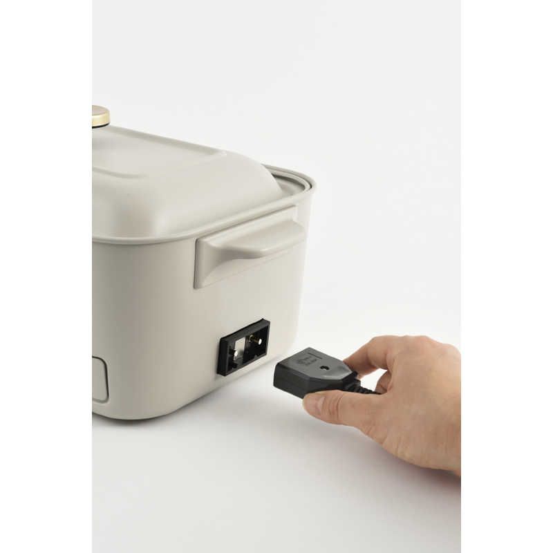  BRUNO ブルーノ コンパクトグリルホットプレート グレージュ プレート BOE 109-GRG ホットプレート キッチン家電