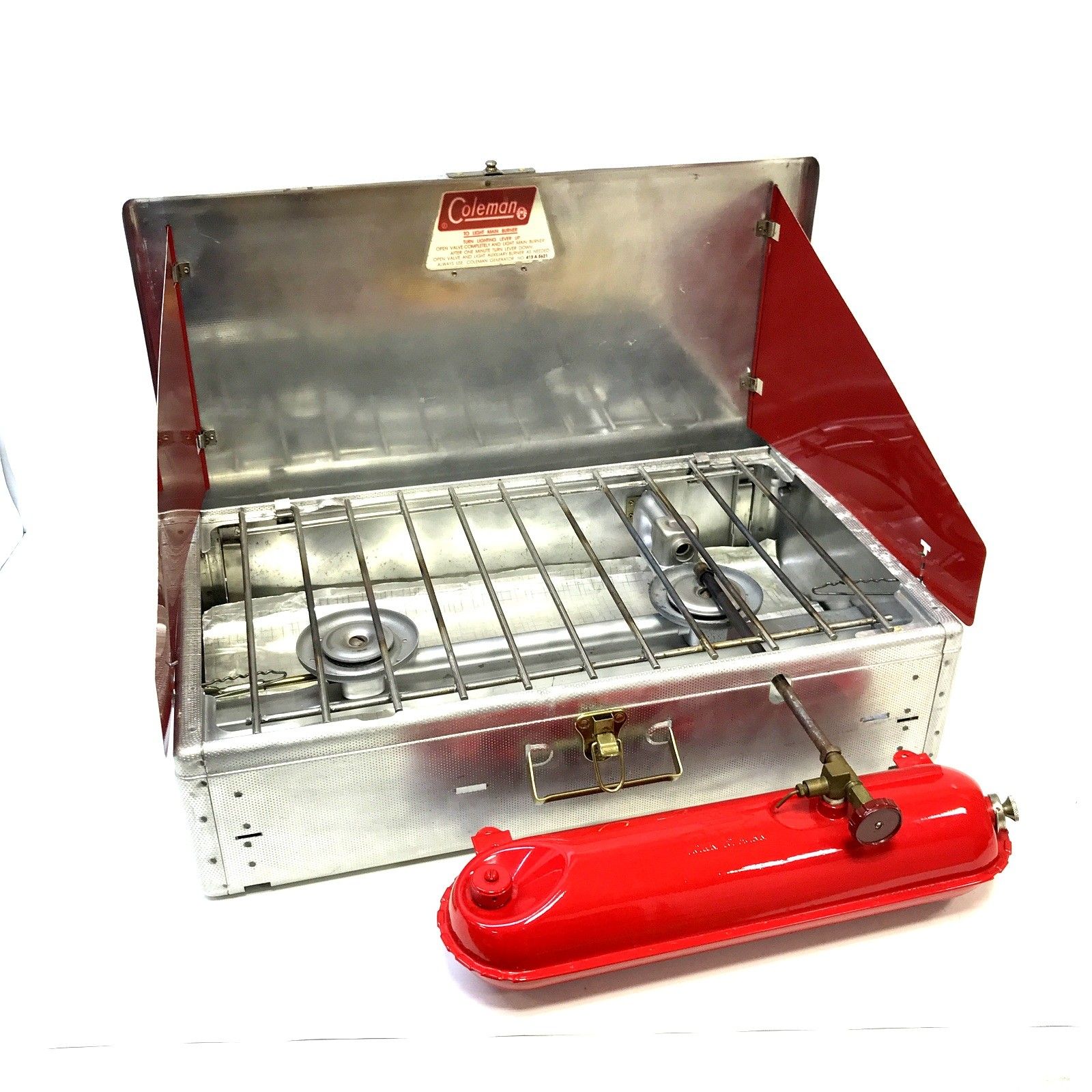 Coleman コールマン ホワイトガソリン ツーバーナー 442A スタンド付き アウトドア用品 キャンプ用品 BBQ コンロ TA3369