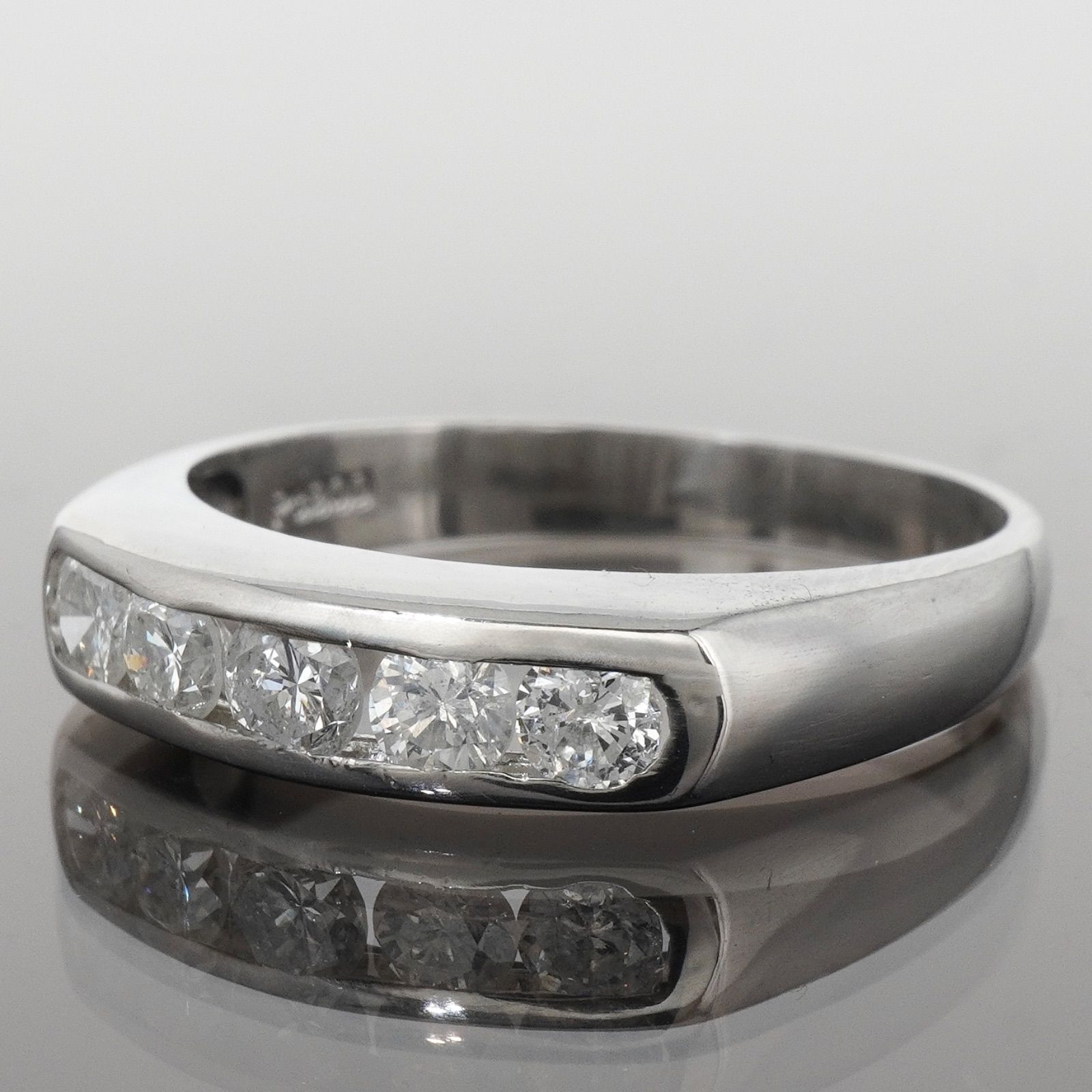 ダイヤモンド 指輪 ダイヤ リング0.50ct プラチナ 5石 一文字 - メルカリ