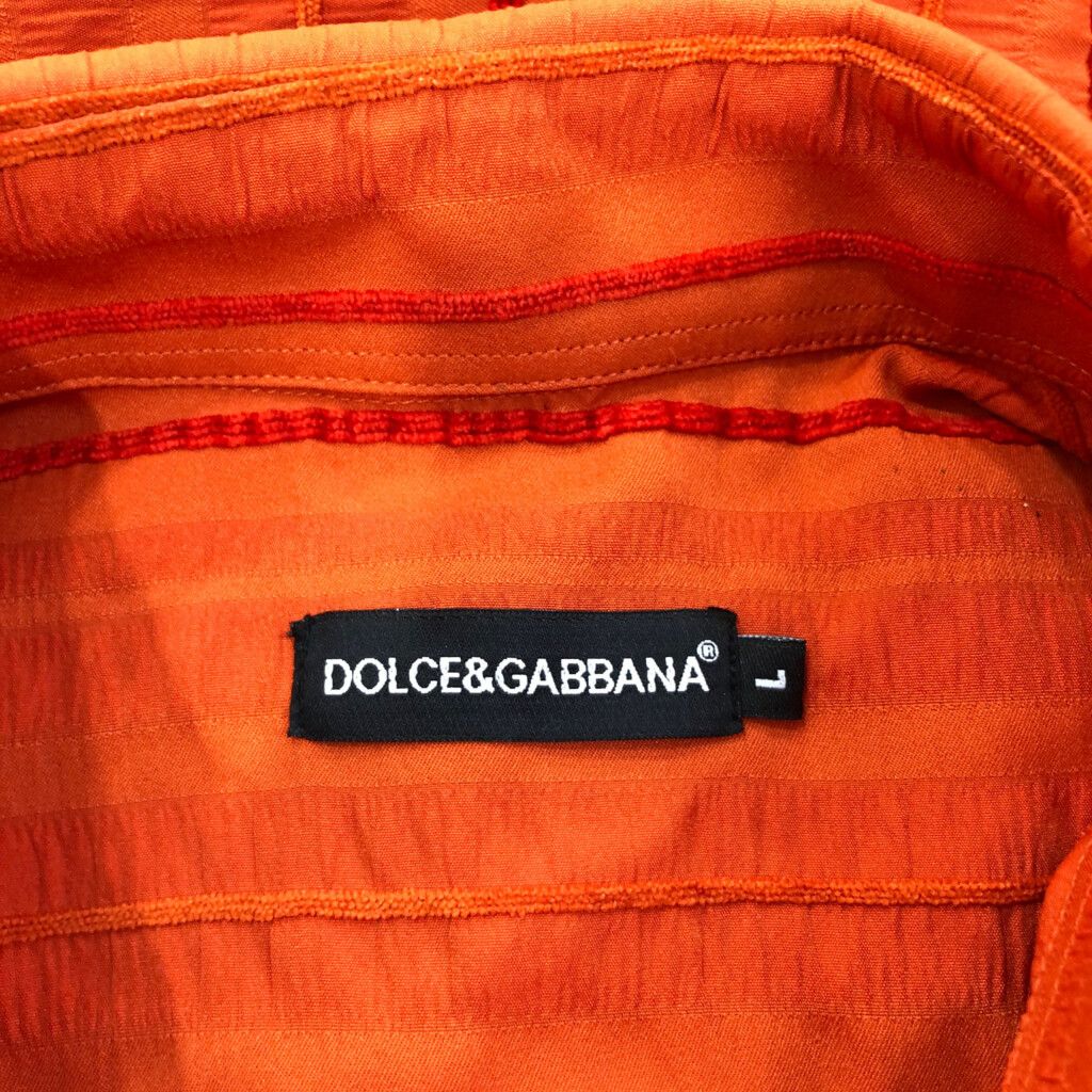 DOLCE & GABBANA 長袖シャツ オレンジ