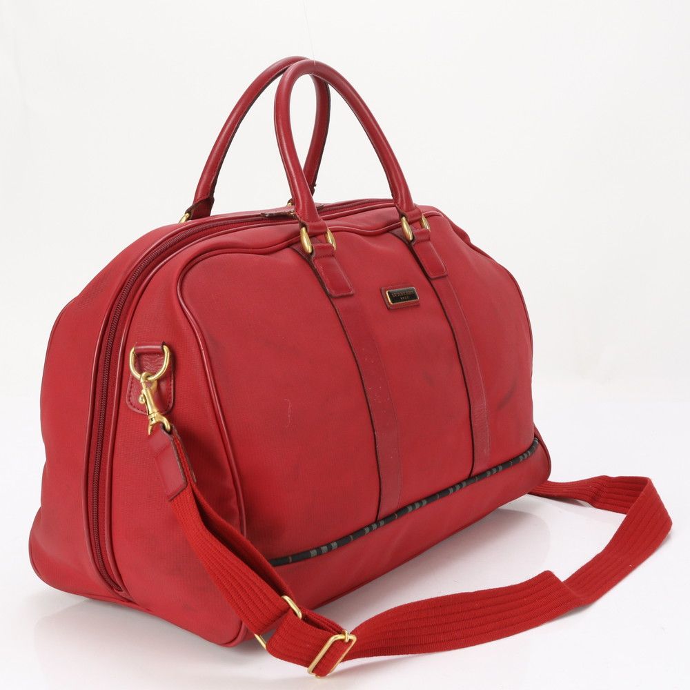 BURBERRY バーバリーゴルフ ボストンバッグ 2way ナイロン×レザー