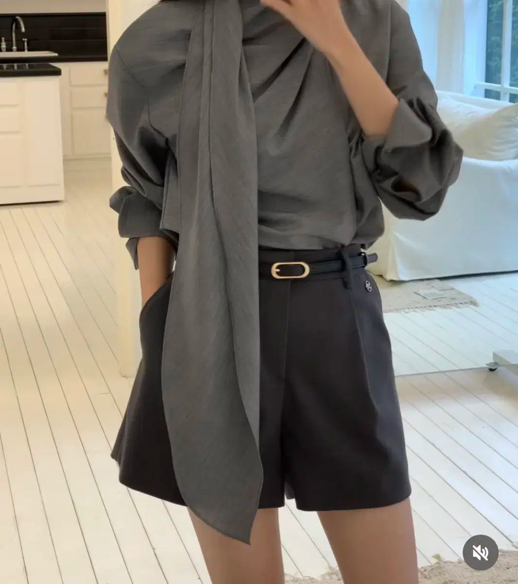 チークラベル メゾン ピンタック ショートパンツ F W バージョン