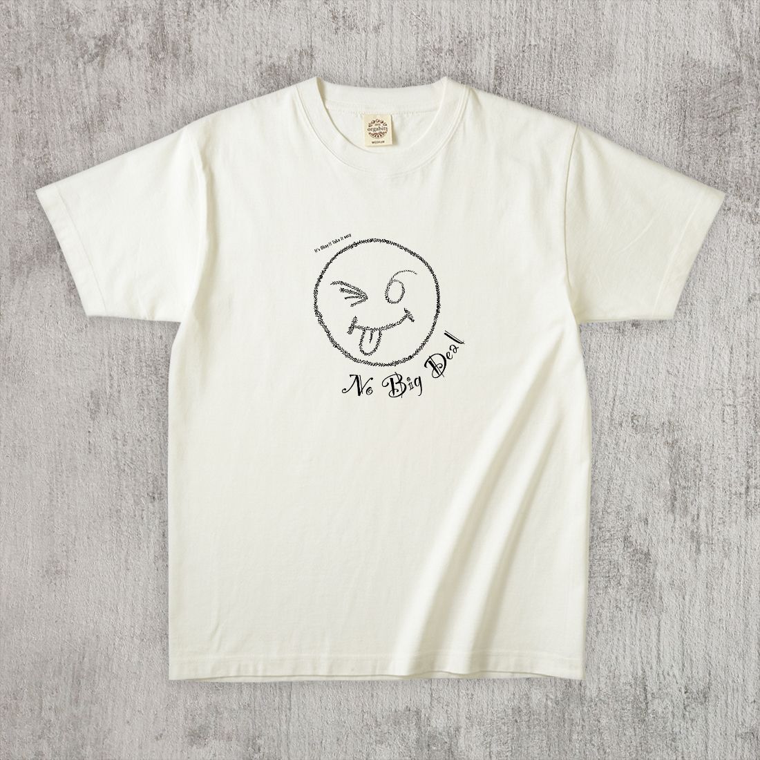 グラフィックTシャツ　No Big Deal Mono / Black