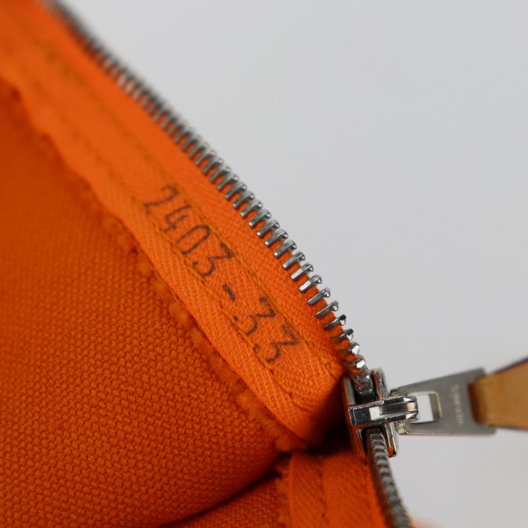 HERMES エルメス ボラボラ フラットポーチ ポーチ - オレンジ