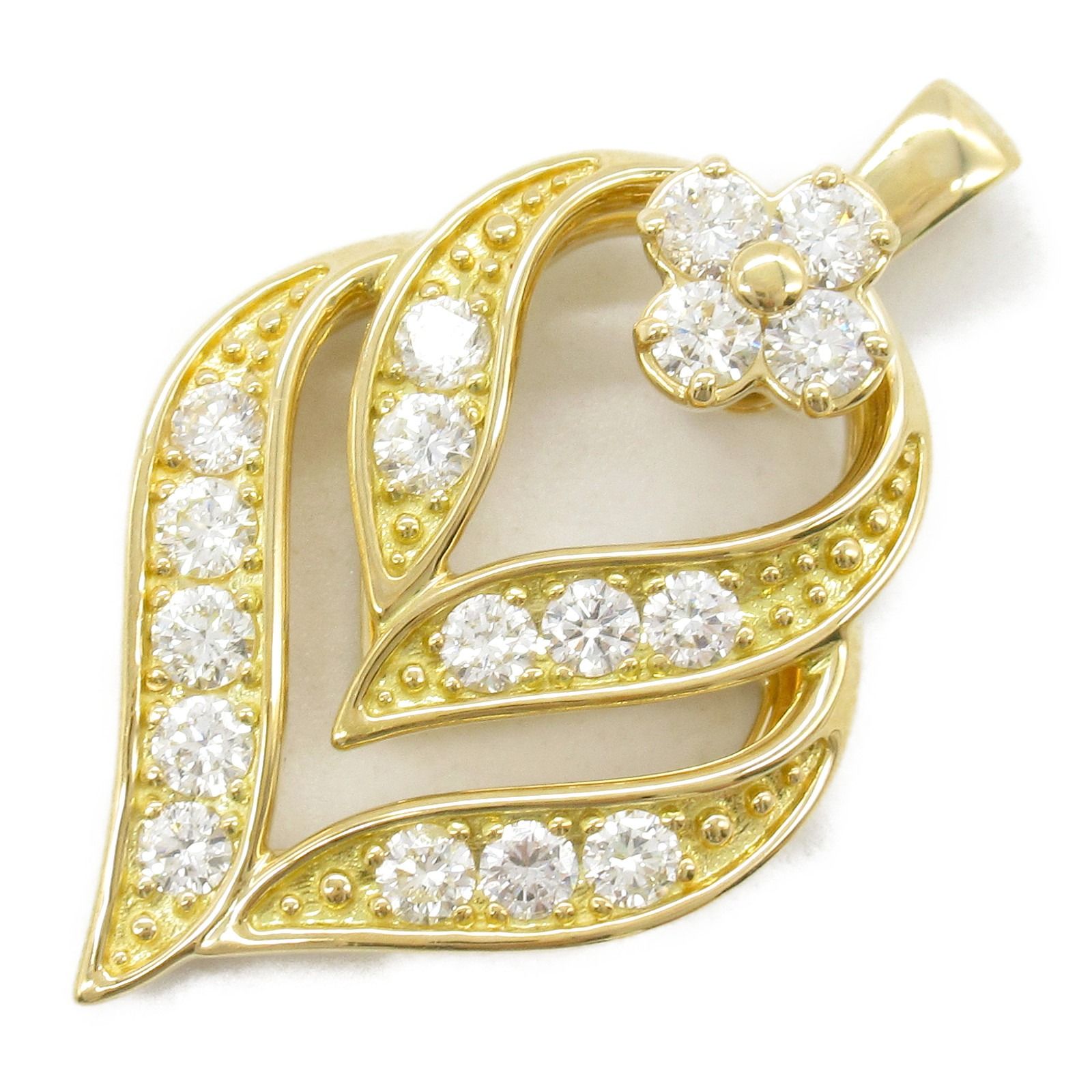 ジュエリー JEWELRY ペンダントトップ ダイヤモンド トップ ﾀﾞｲﾔ 5.7g K18 イエローゴールド ダイヤモンド トップ レディース Used A