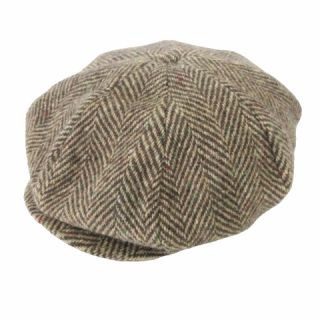 ダブルアールエル RRL ツイード キャスケット 帽子 総柄 Mサイズ