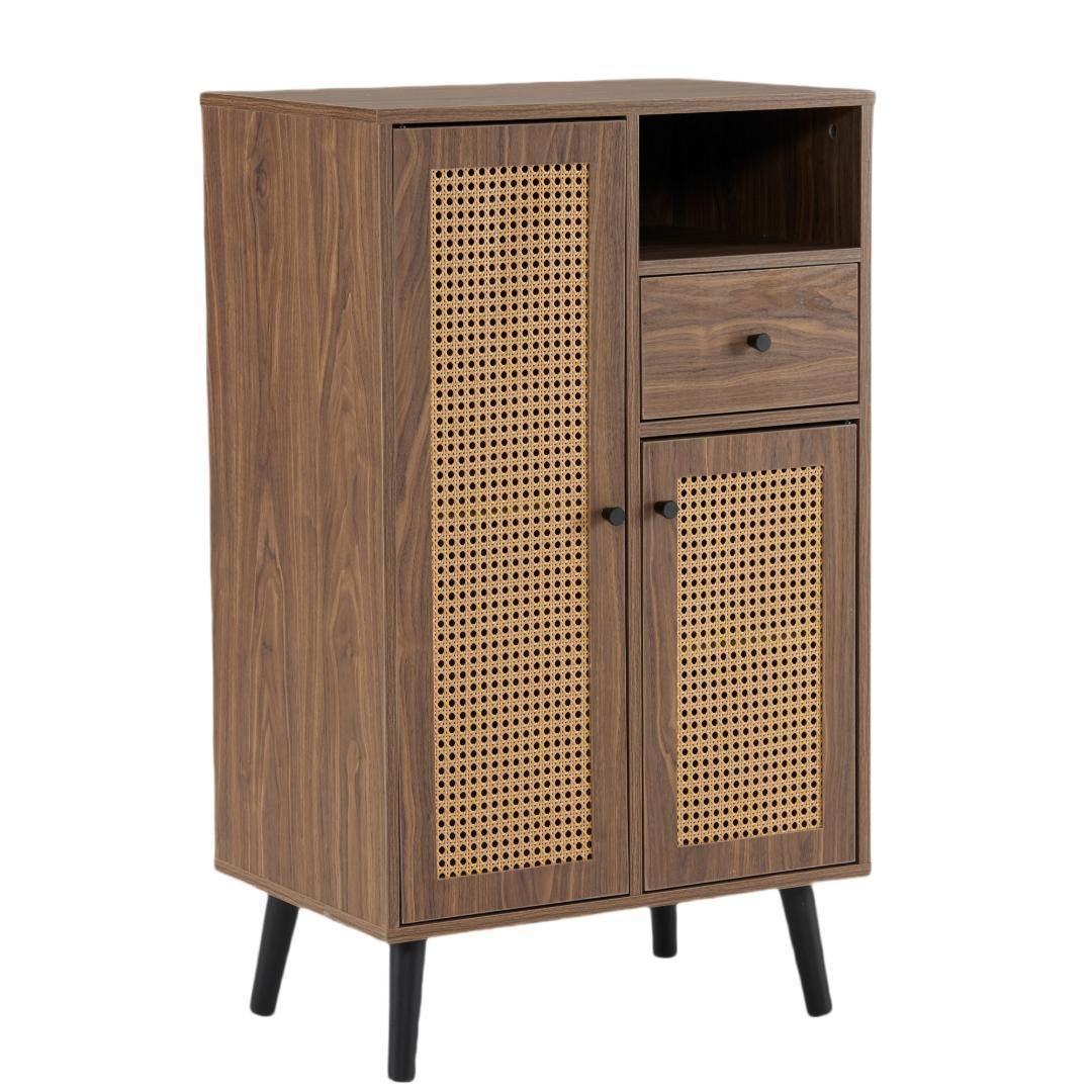 キャビネット サイドボードチェストラタン調 ラタン風幅60cm 収納棚