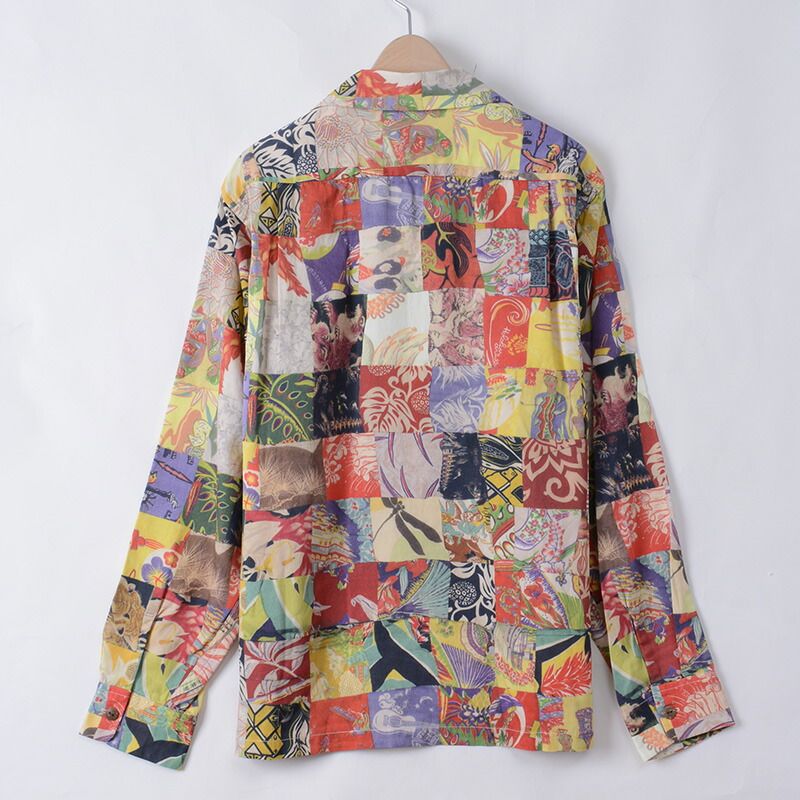 サンサーフ デッドストック 新品 SS26384 LONG SLEEVE TWILL PATCHWORK