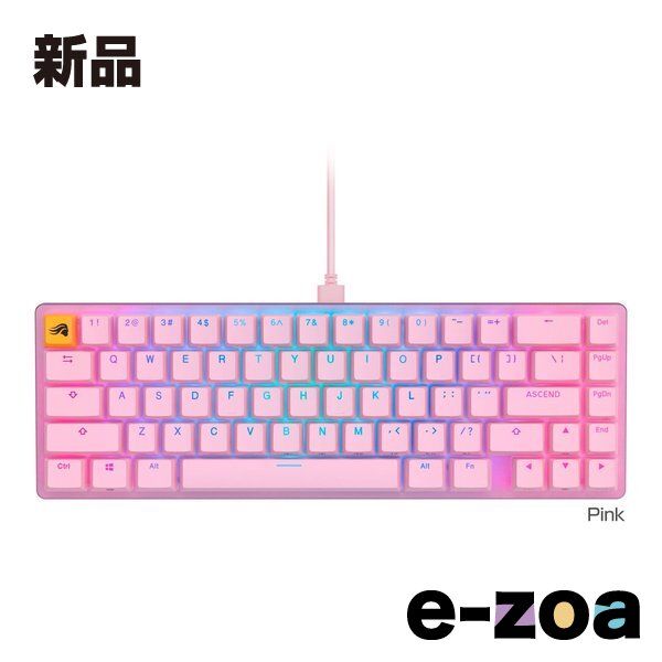 Glorious PC Gaming Race グロリアス ピーシー ゲーミング レース Glorious GMMK 2 65% Pre-Built - Pink GLO-GMMK2-65-FOX-P 2588628