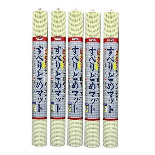 アサヒペン すべりどめマット ６０Ｘ１２５ ＬＦ８−６０Ｃホワイト 5本セット