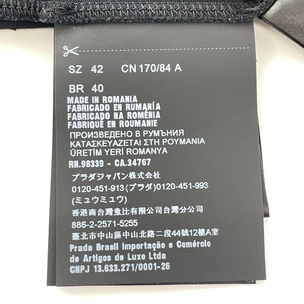 PRADA プラダ 21年 ブラック 39507 ロゴ Tシャツ 40 - メルカリ 