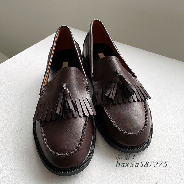 ローファー 痛くない 履きやすい ぺたんこ レザータッチ 春夏秋冬 ラウンドトゥ ブラウン オールシーズン デイブラック 楽ちん hax5a587275