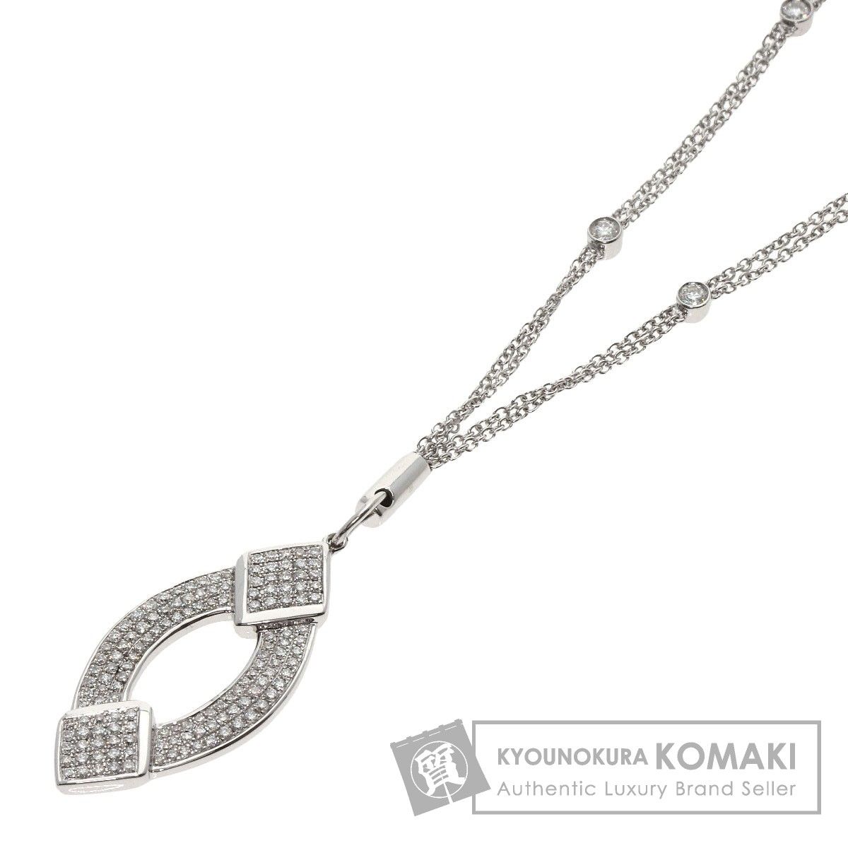 SELECT JEWELRY セレクトジュエリー ダイヤモンド ネックレス K18WG ...