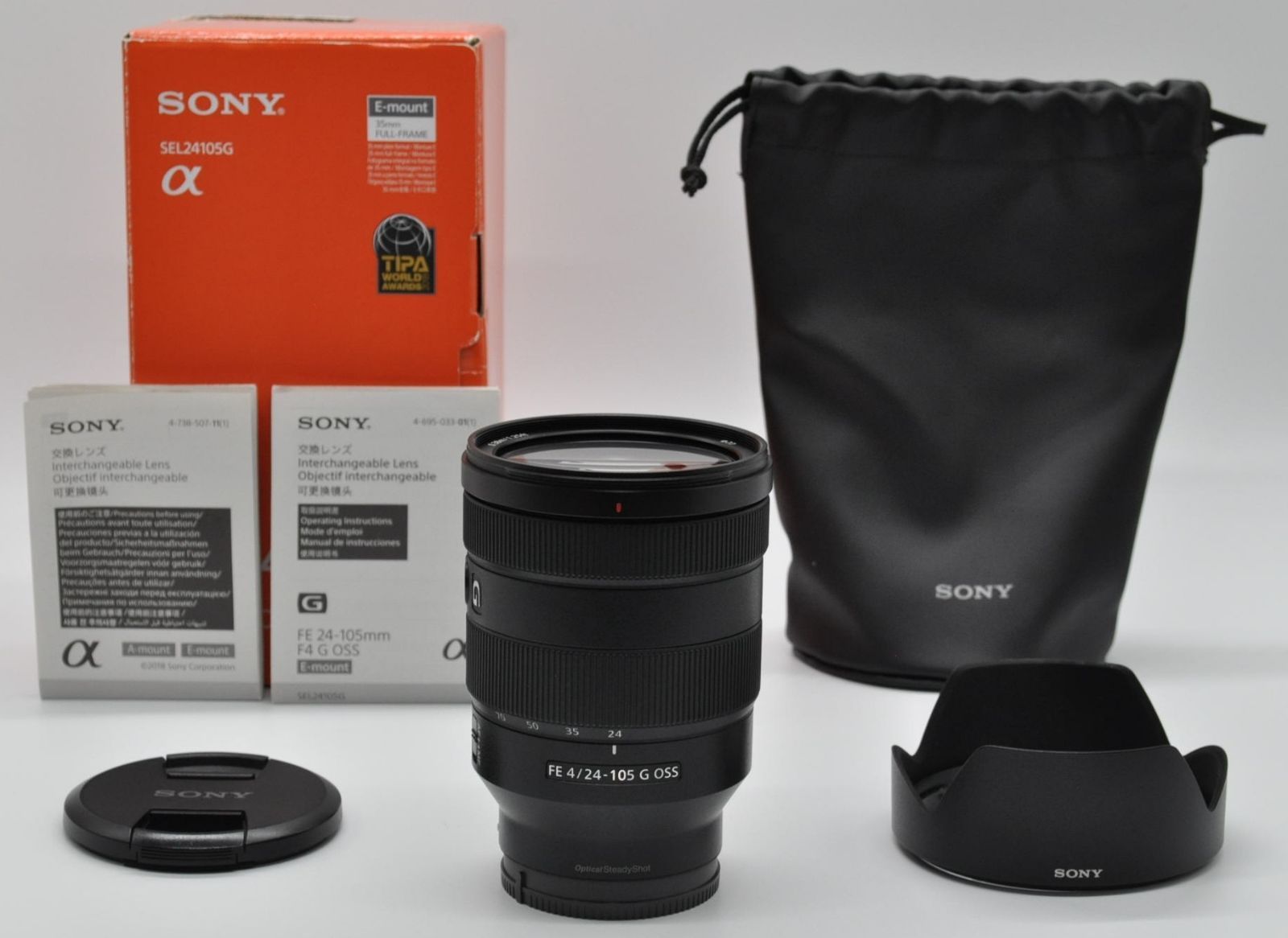 上 !! SONY ソニー E 16-55mm F2.8 G SEL1655G ♪あるとうれしい元箱＆レンズポーチ＆フード＆説明書付き♪