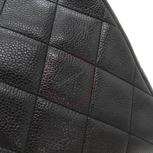 シャネル CHANEL ハンドバッグ マトラッセ がま口 チェーン キャビア  