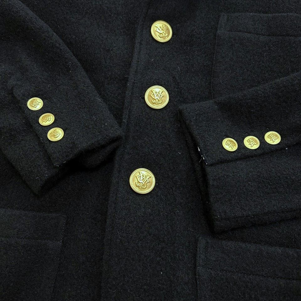 キャシディ ホームグロウン ウール 紺ブレ ジャケット 金ボタン